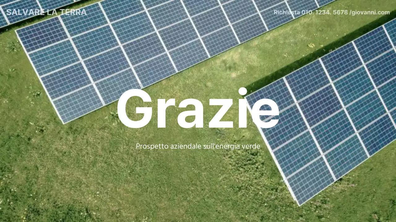 Un'introduzione di base verde e bianca al business dell'energia verde