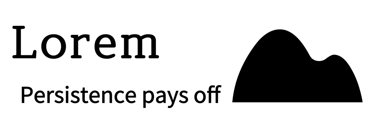 Top illustration icon and two-line design