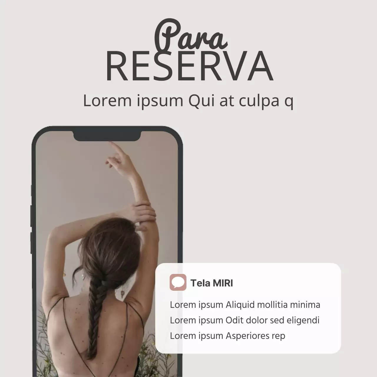 Promova anúncios de marcações com marketing moderno nas redes sociais em bege e cinzento