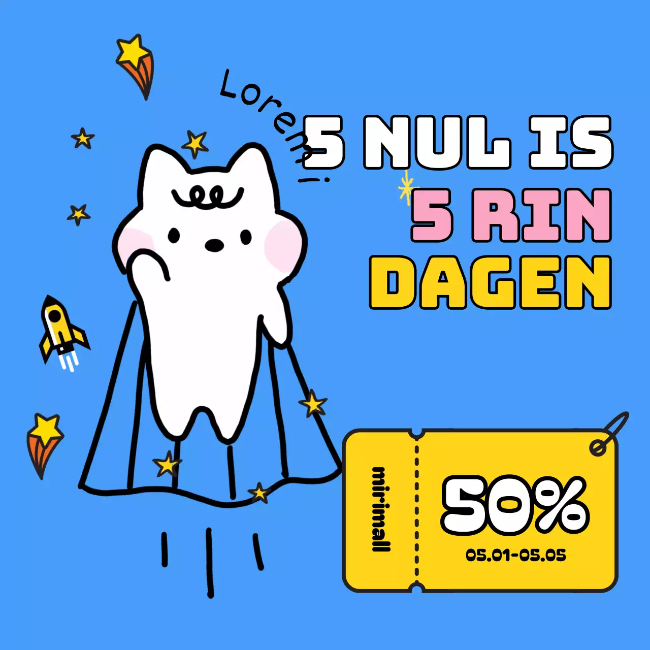 Schattige roze en groene verkoopadvertenties voor Kinderdag