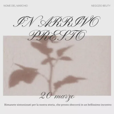 Promuovere un feed di social media marketing di tendenza in beige e grigio