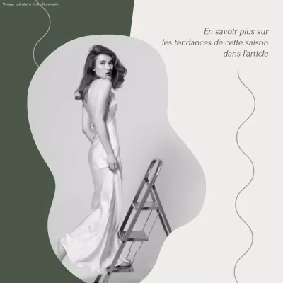 Beige and Green Modern Fashion Blog Promotion