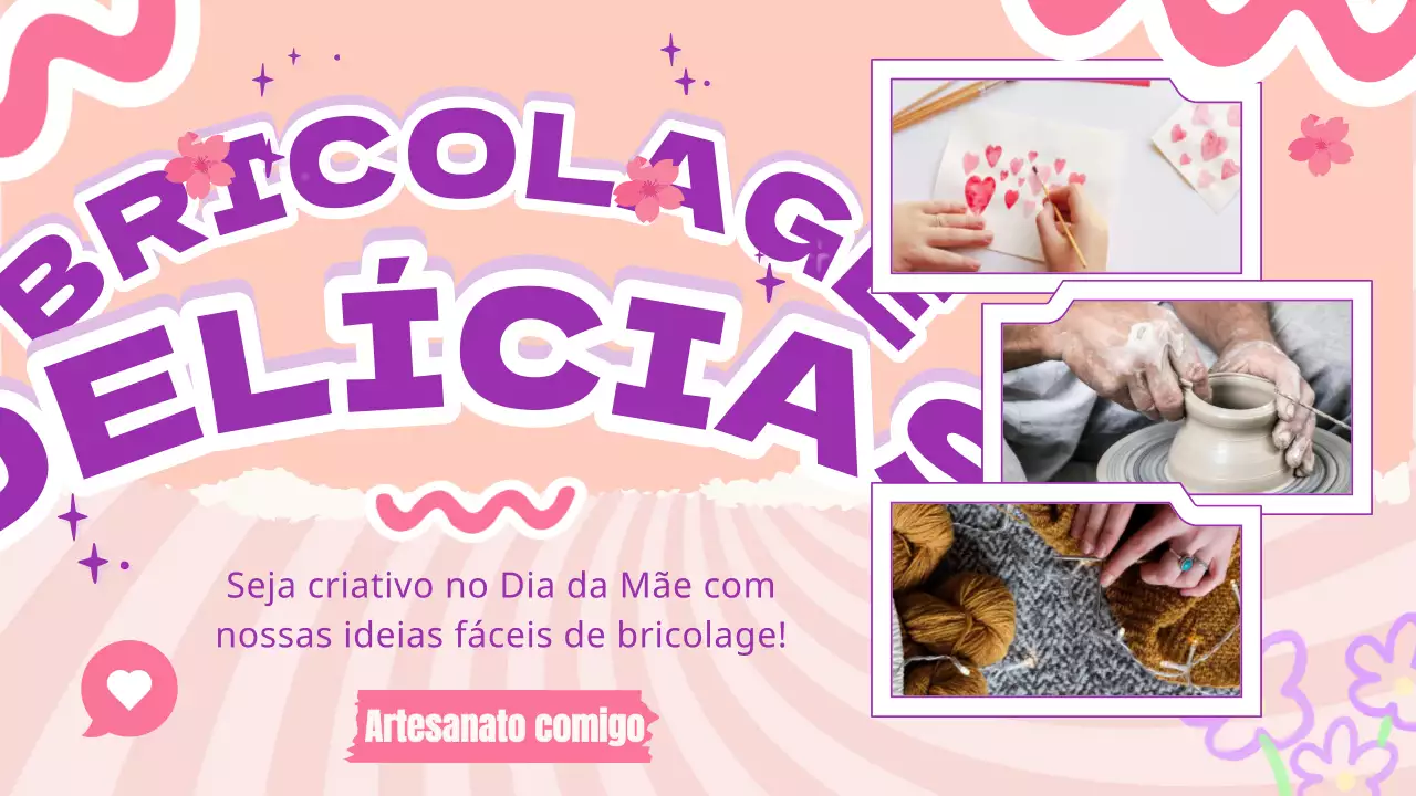 Dia da Mãe moderno cor-de-rosa Ideias DIY Publicidade