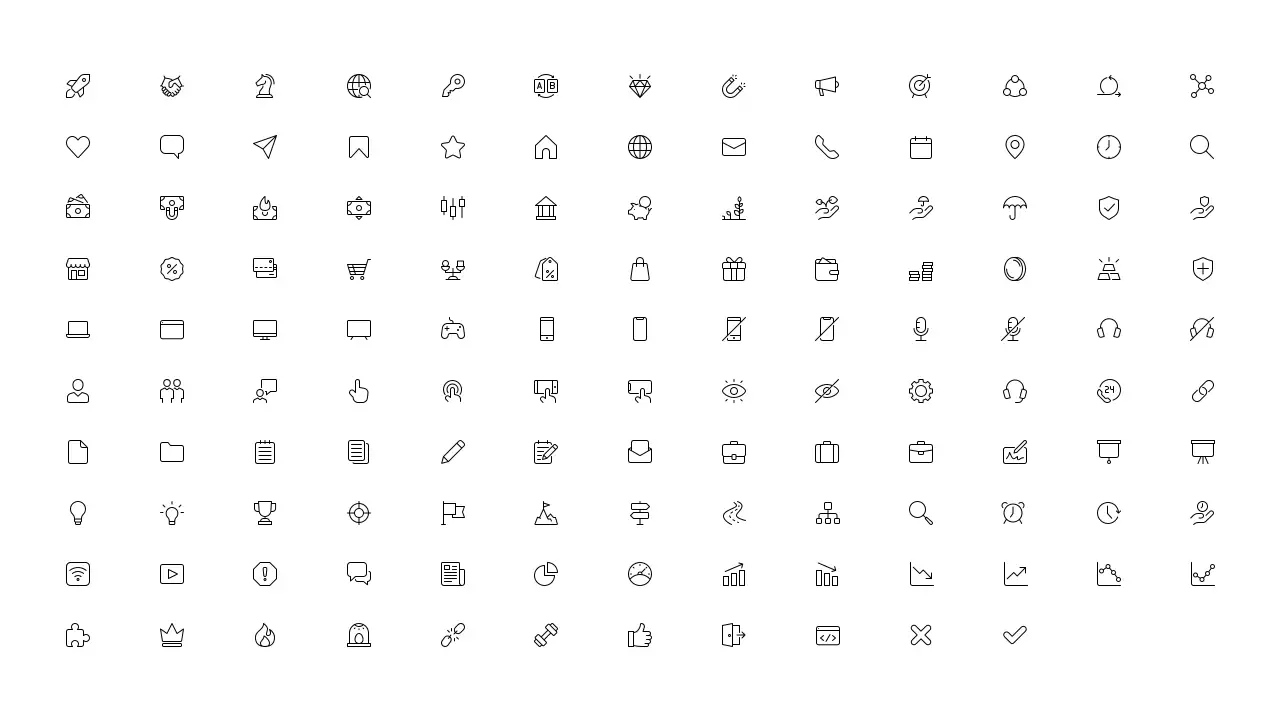 Moderne Marketing-Berichtsseiten in Indigo und Orange mit verschiedenen Layouts