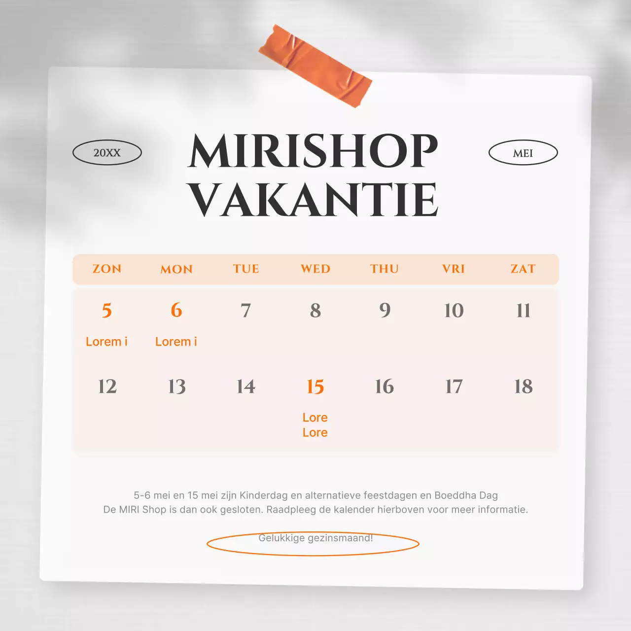 Een moderne vakantiegids in oranje en zwart