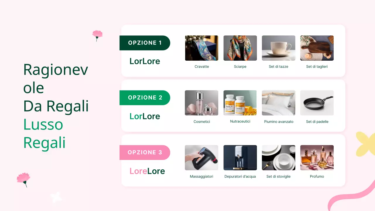 Rosa Casa Mese Regalo Promozione Planner