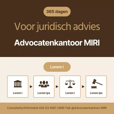 Bruin, eenvoudig juridisch advies promoten