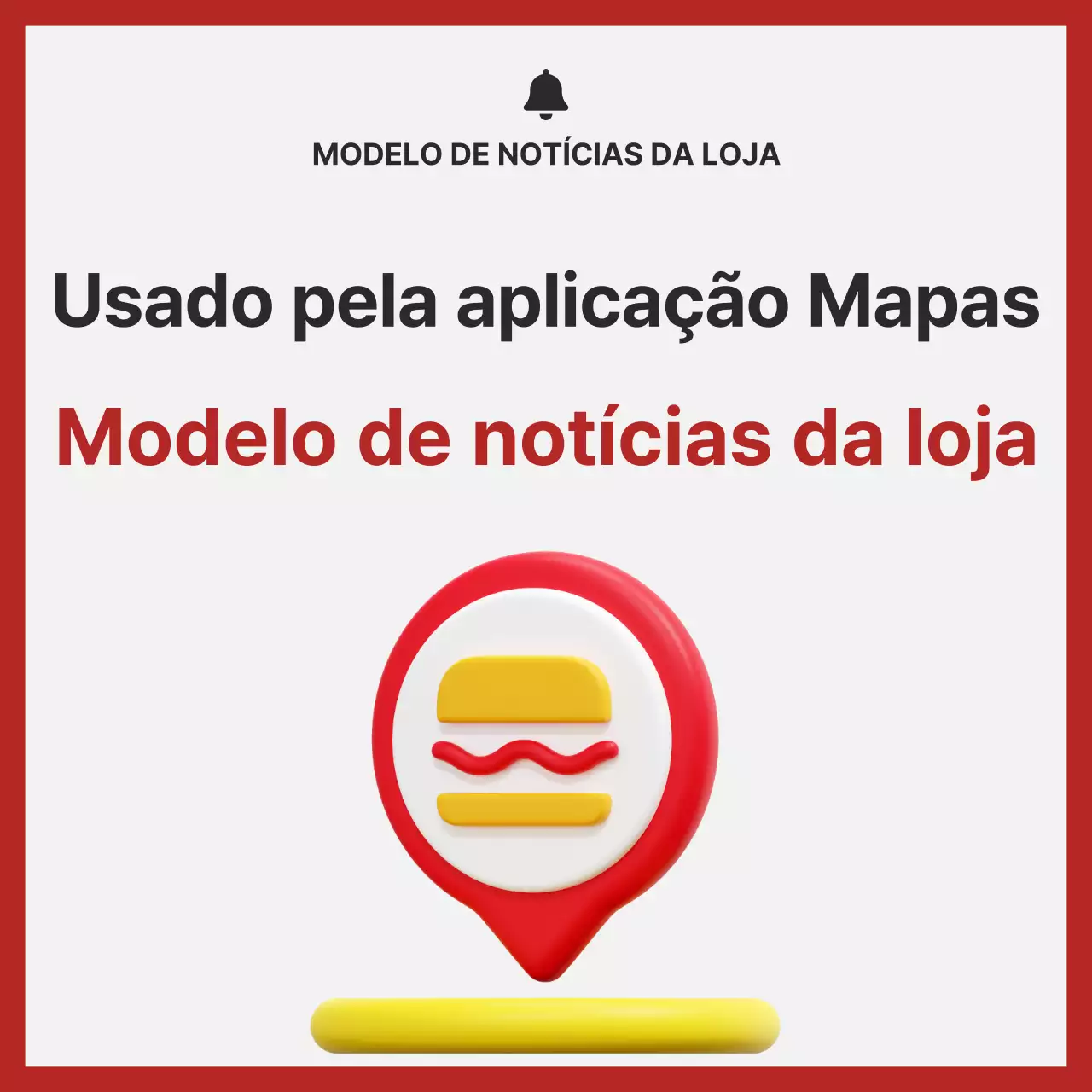 Um anúncio de loja moderno em vermelho e cinzento