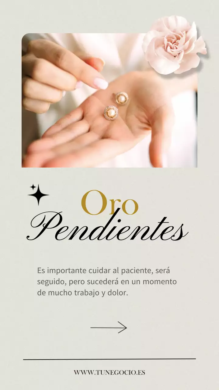 Beige y oro elegante Regalos exclusivos de joyería para mamá promoción