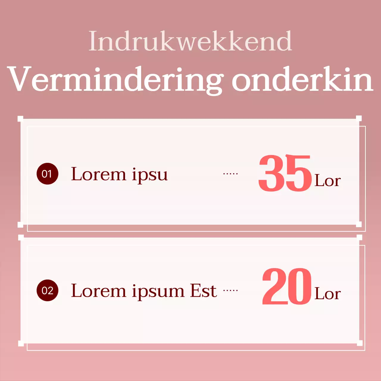 Wit en rood Basisstijl Procedurepakket post