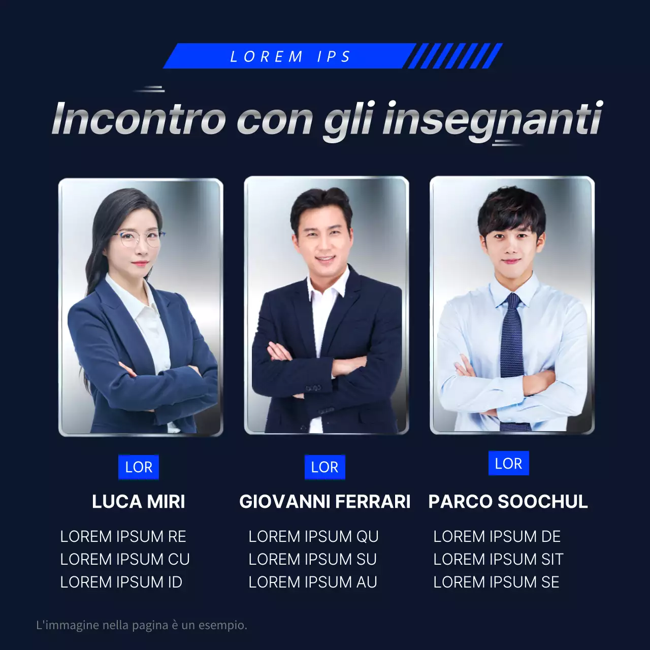 Promozione della scuola di cram blu navy e argento accentuato