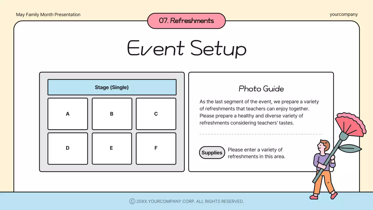 Beige Simple Event Announcement Presentation