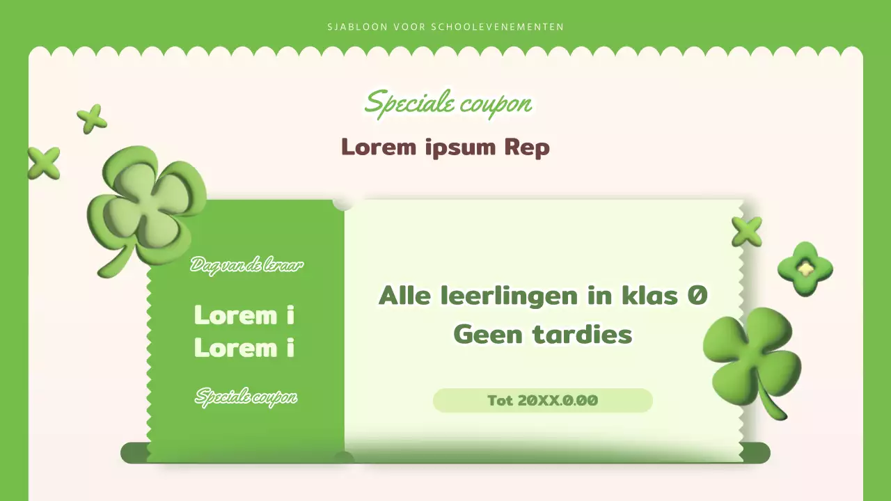 Red's schattige lerarendagpresentatie