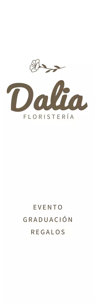 Diseño de señalización con iconos de redes sociales en alfabeto cursivo inglés logotipo de floristería