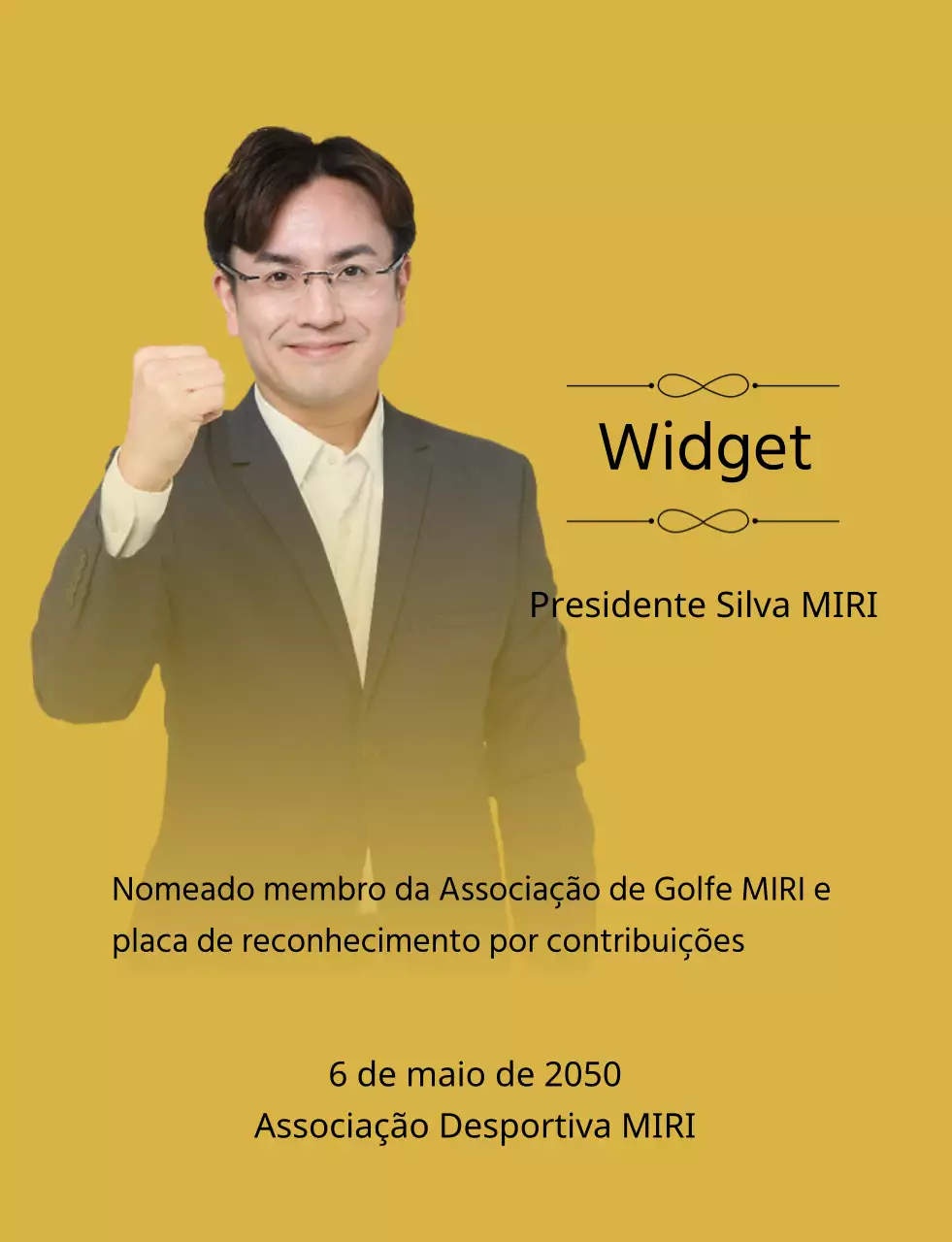 Uma placa encomendada de aspeto elegante com adornos e fotografias