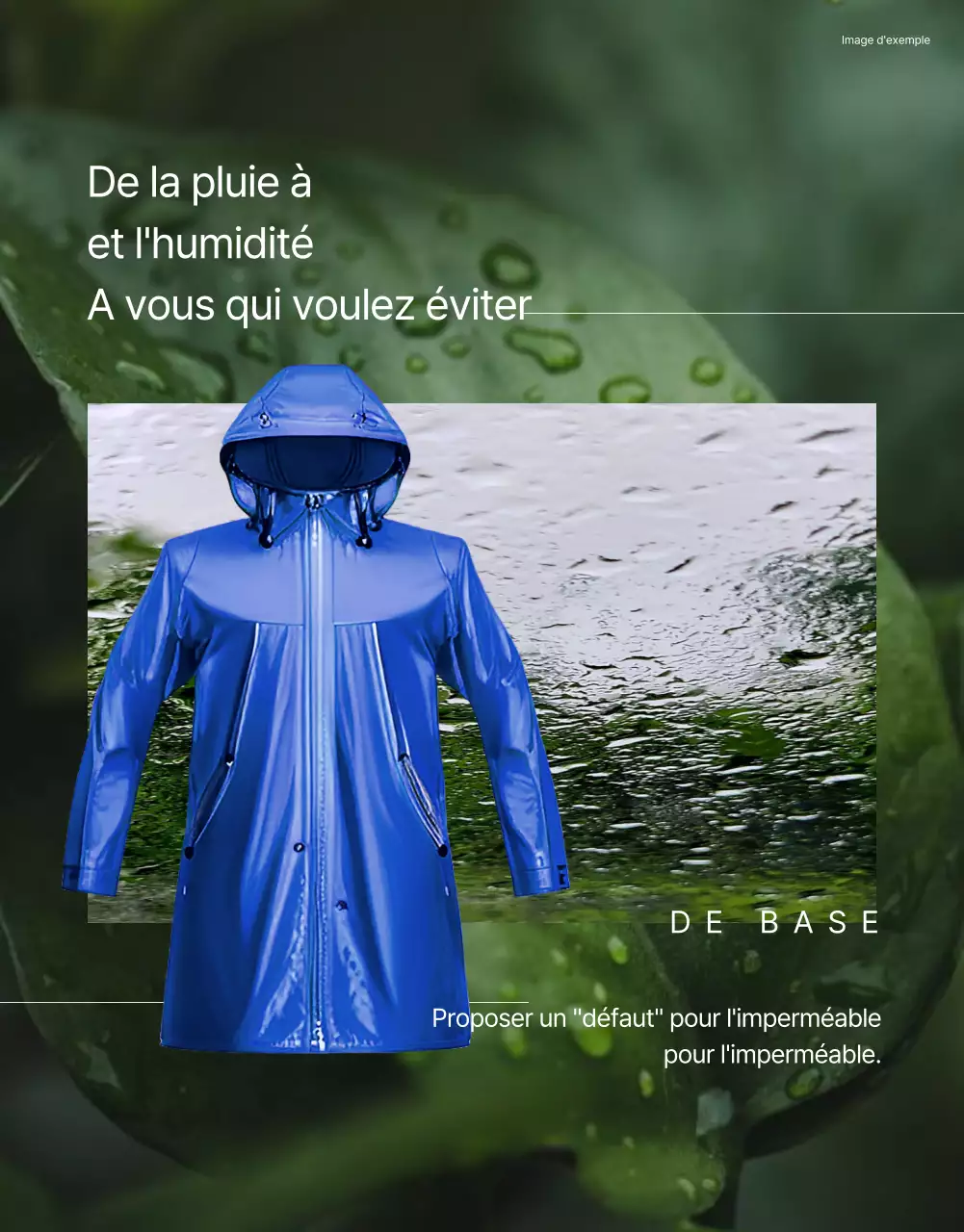La tendance des imperméables noirs et bleus pour la saison des pluies