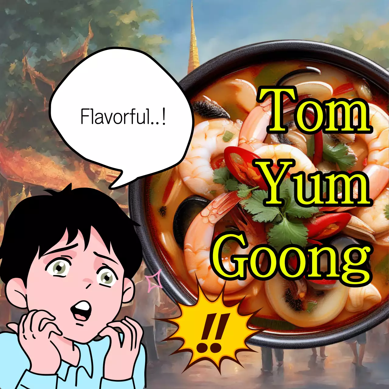 Promote a retro yellow and black tomboy shop