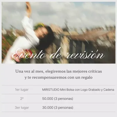 Promocione su evento de revisión de marketing en un moderno blanco y gris