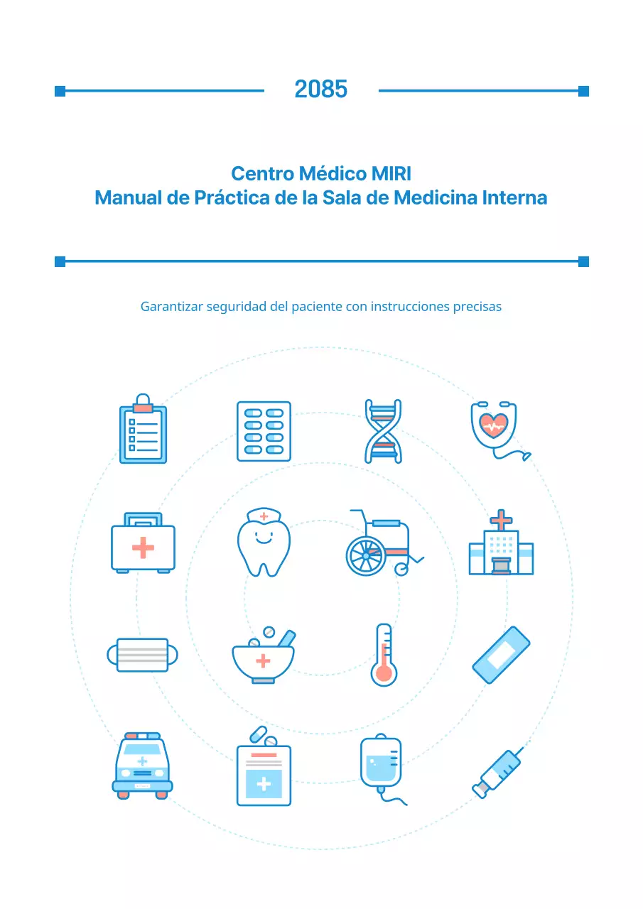 Bonita funda azul y rosa para manual de trabajo