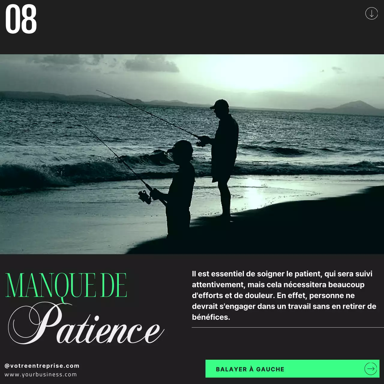 Vert Noir Moderne Conseils d'investissement simples pour les débutants