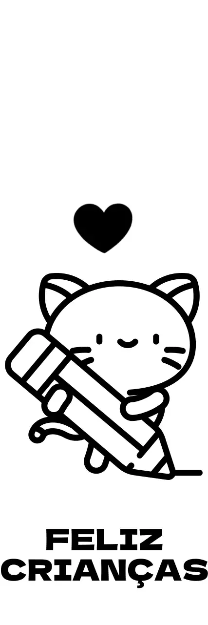 Ensinar as crianças com ilustrações de gatos com desenhos giros