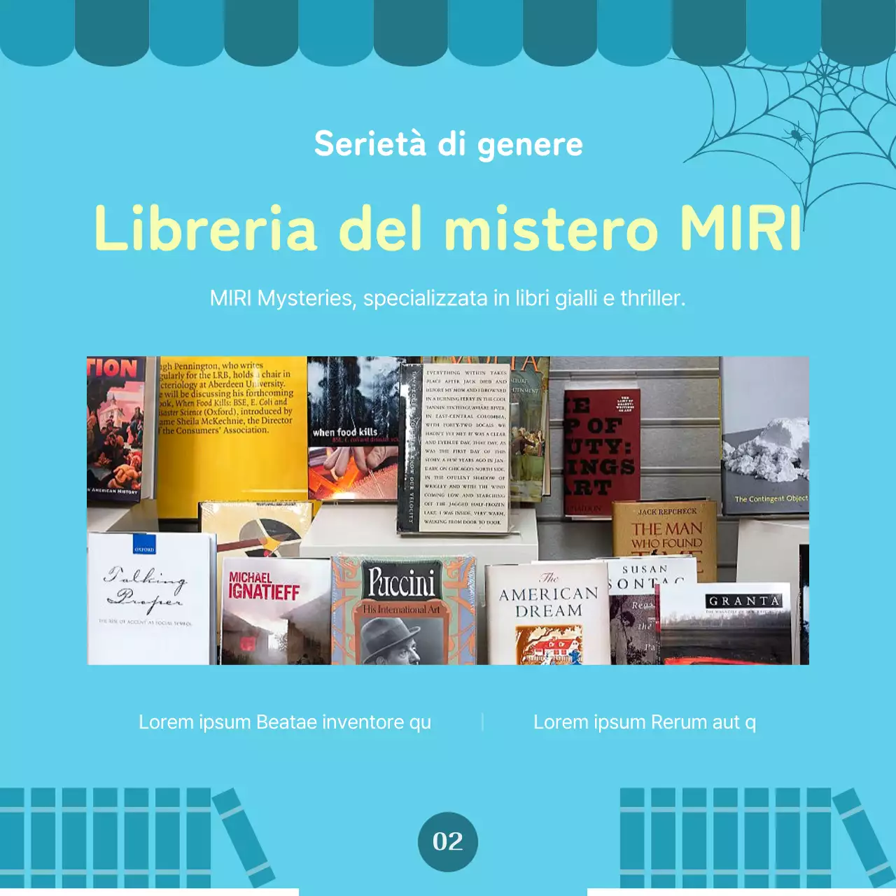 Una guida alla libreria gialla e verde