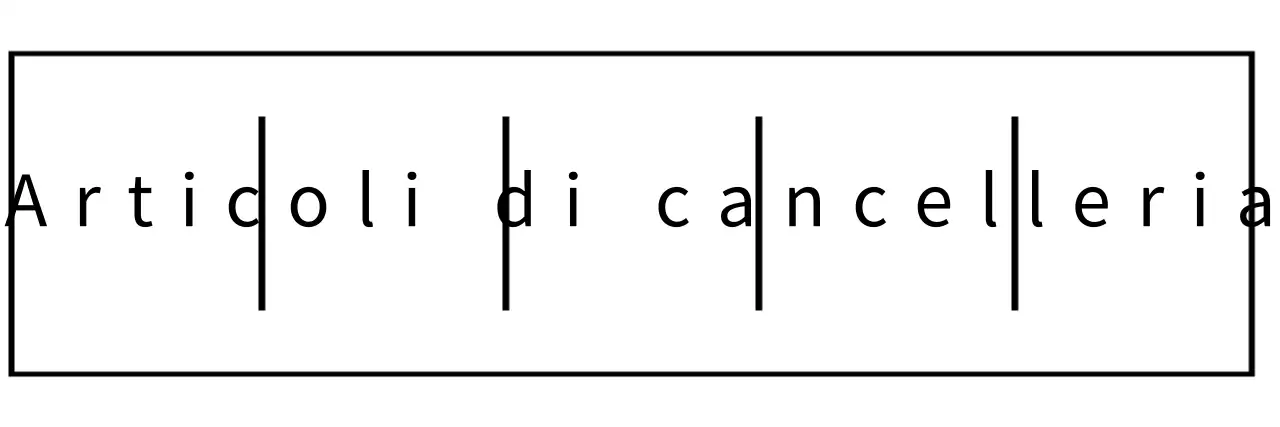 Articoli di cancelleria semplici con forme e linee squadrate
