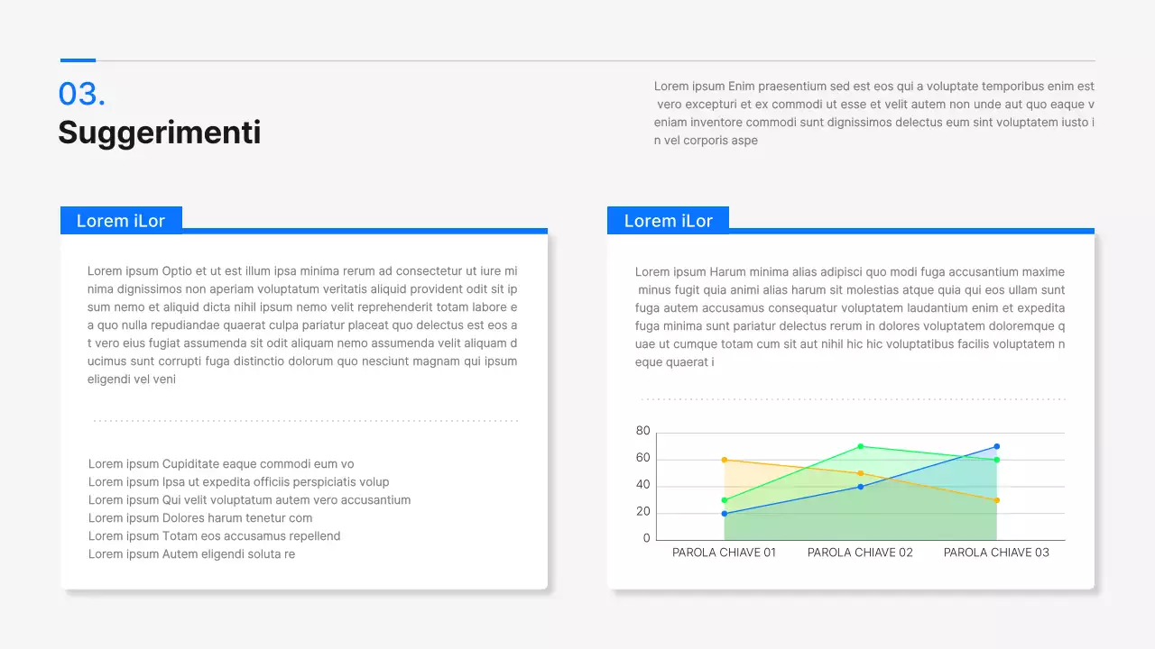 Una moderna proposta di progetto collaborativo in bianco e blu per un progetto industria-università