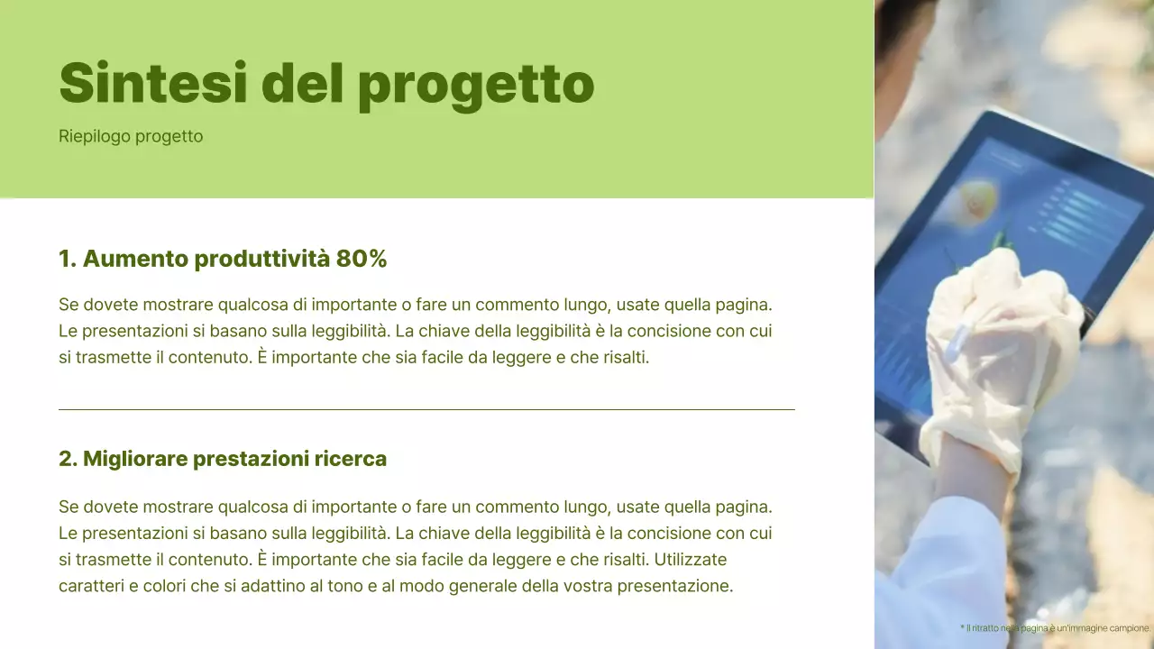 Relazione sul progetto collaborativo di base in abstract