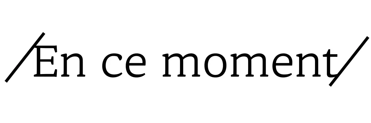 Marchandiser avec des phrases simples et émotionnelles dans des lignes diagonales et des polices à empattement.