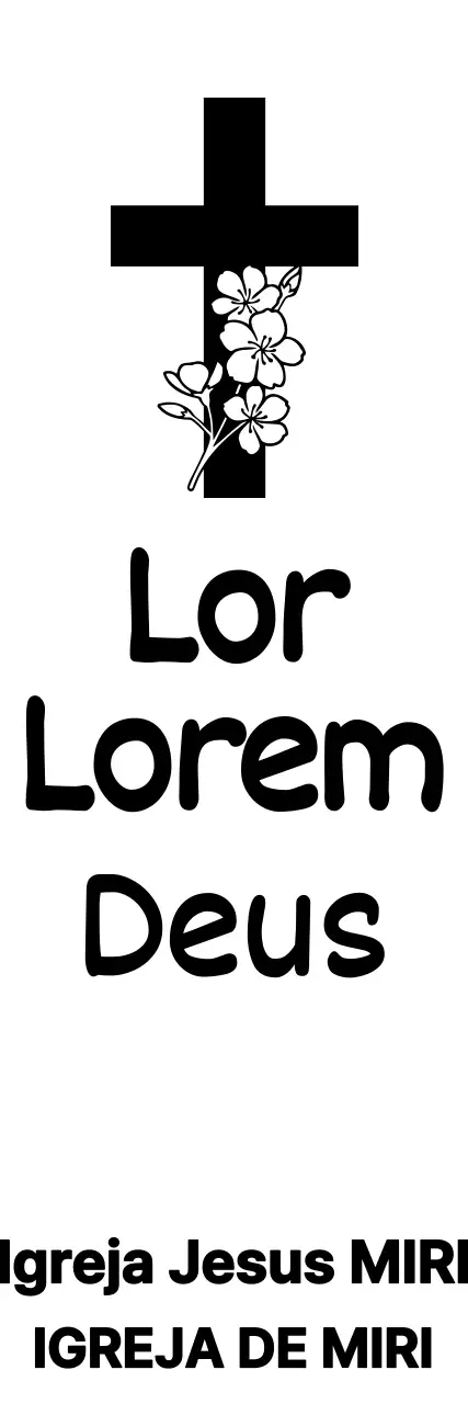 Papel de carta de igreja emocional com um conceito caligráfico