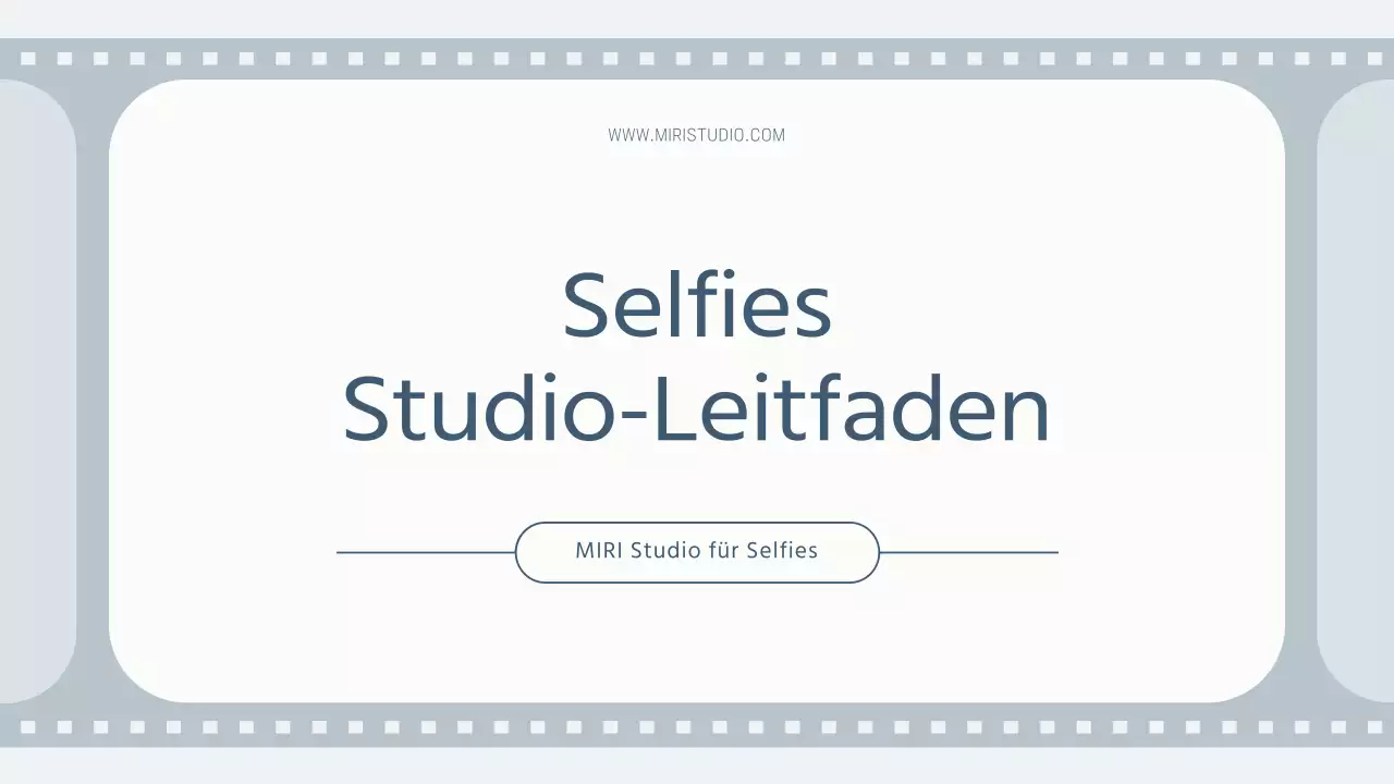 Ein einfaches Selfie-Studio in Grau und Hellblau