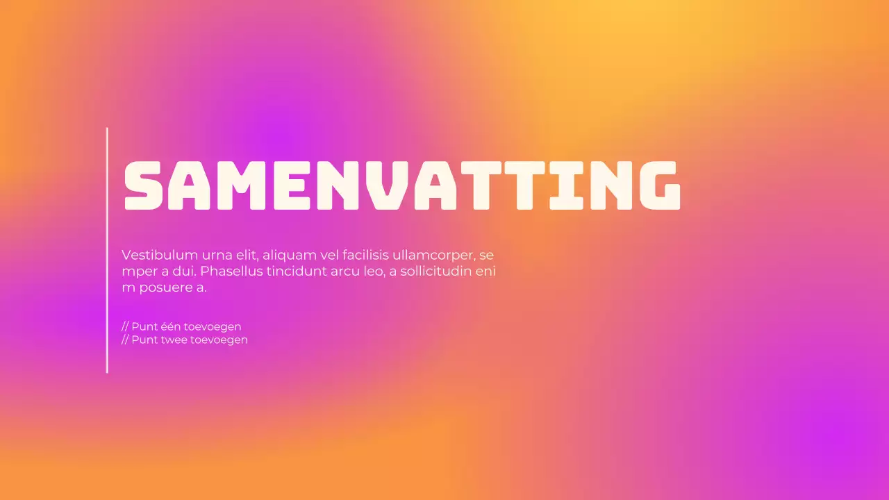 Paars eenvoudig verlooprapport