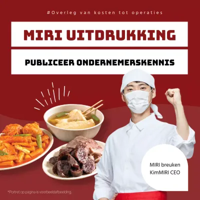 Een gids voor het starten van een franchise, gemarkeerd in rood en zwart