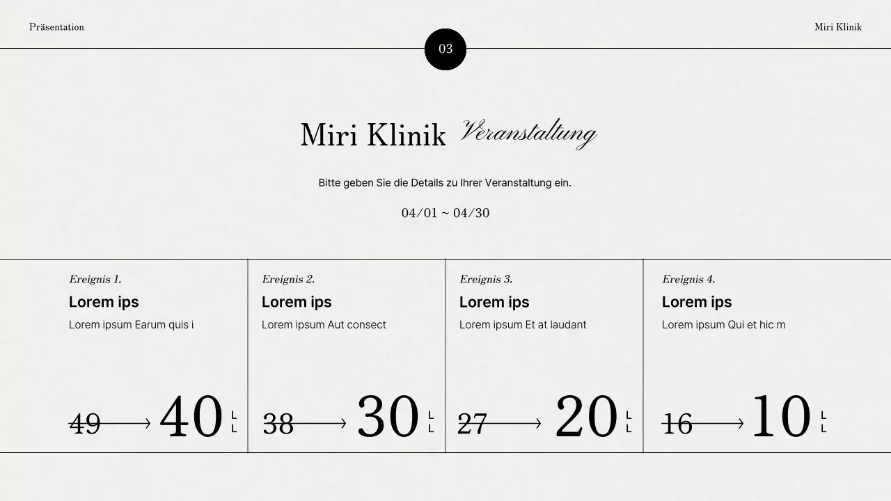 Förderung einer grauen, modernen Dermatologiemarke