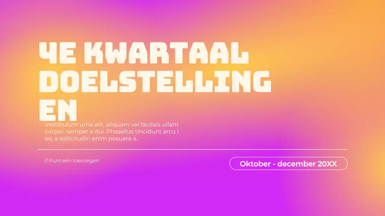 Paars eenvoudig verlooprapport