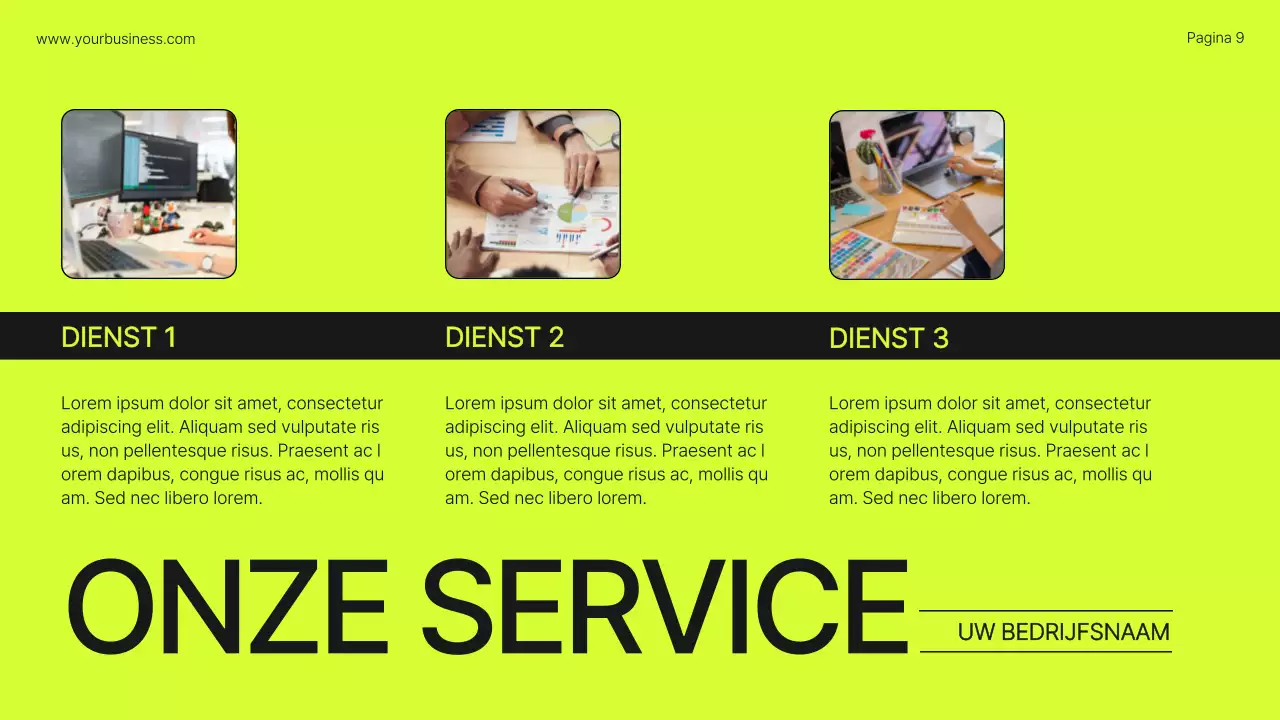 Lime Orange Bold Bedrijfsprofiel Introductie