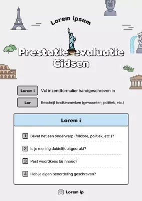 Eenvoudige geschiedenis in grijs en lichtblauw Handleiding voor prestatiebeoordeling van wereldgeschiedenis Leermiddelen