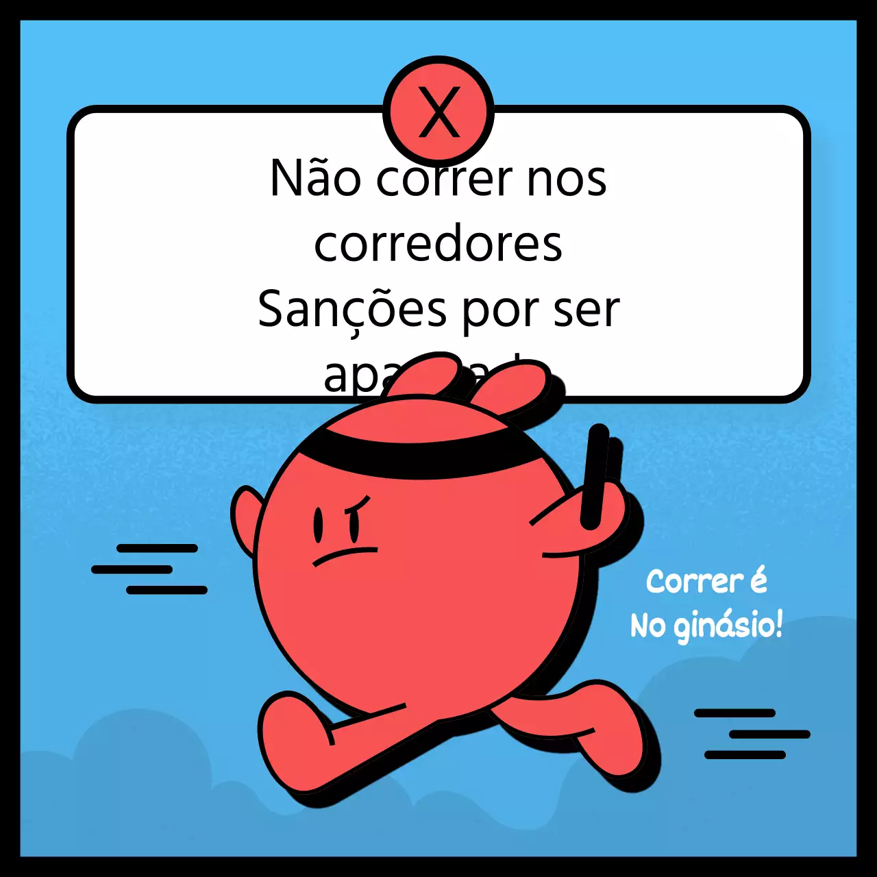 Avisos de sanções destacados a vermelho e azul claro