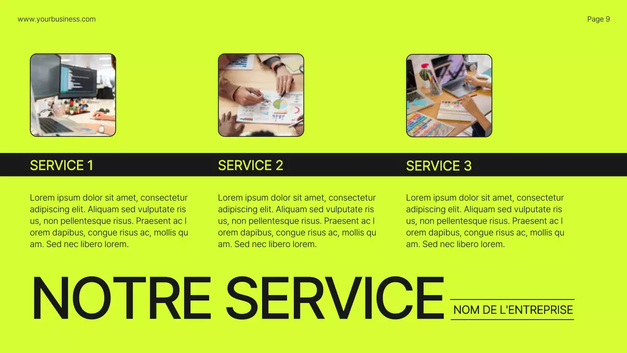 Profil d'entreprise Lime Orange Bold Introduction