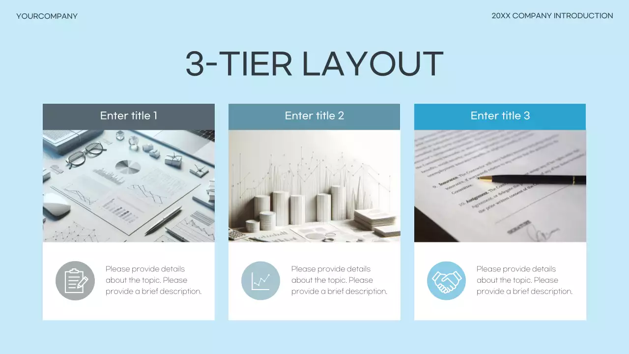 Blue Clean Business Presentation