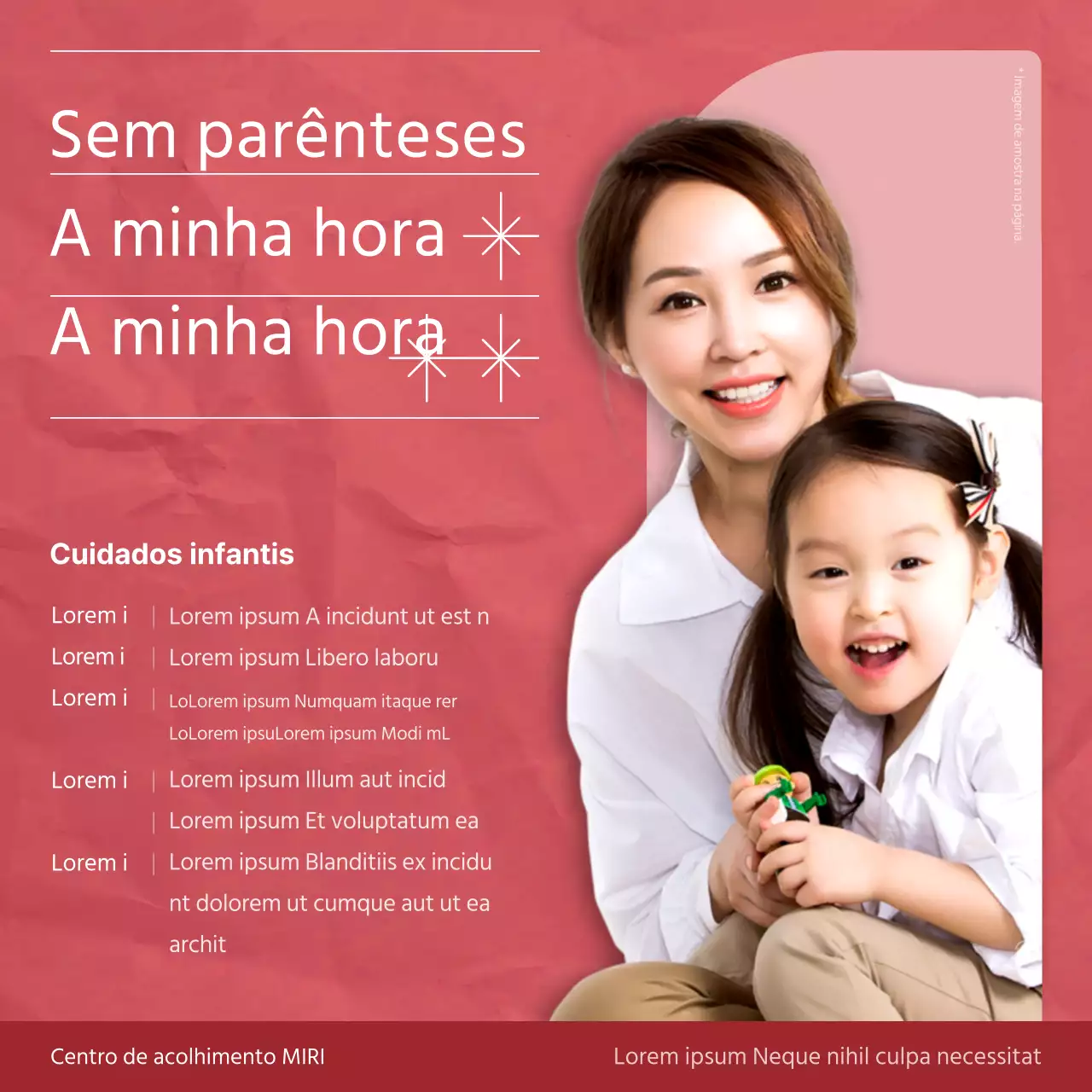 Um guia para os cuidados infantis modernos em cor-de-rosa e branco