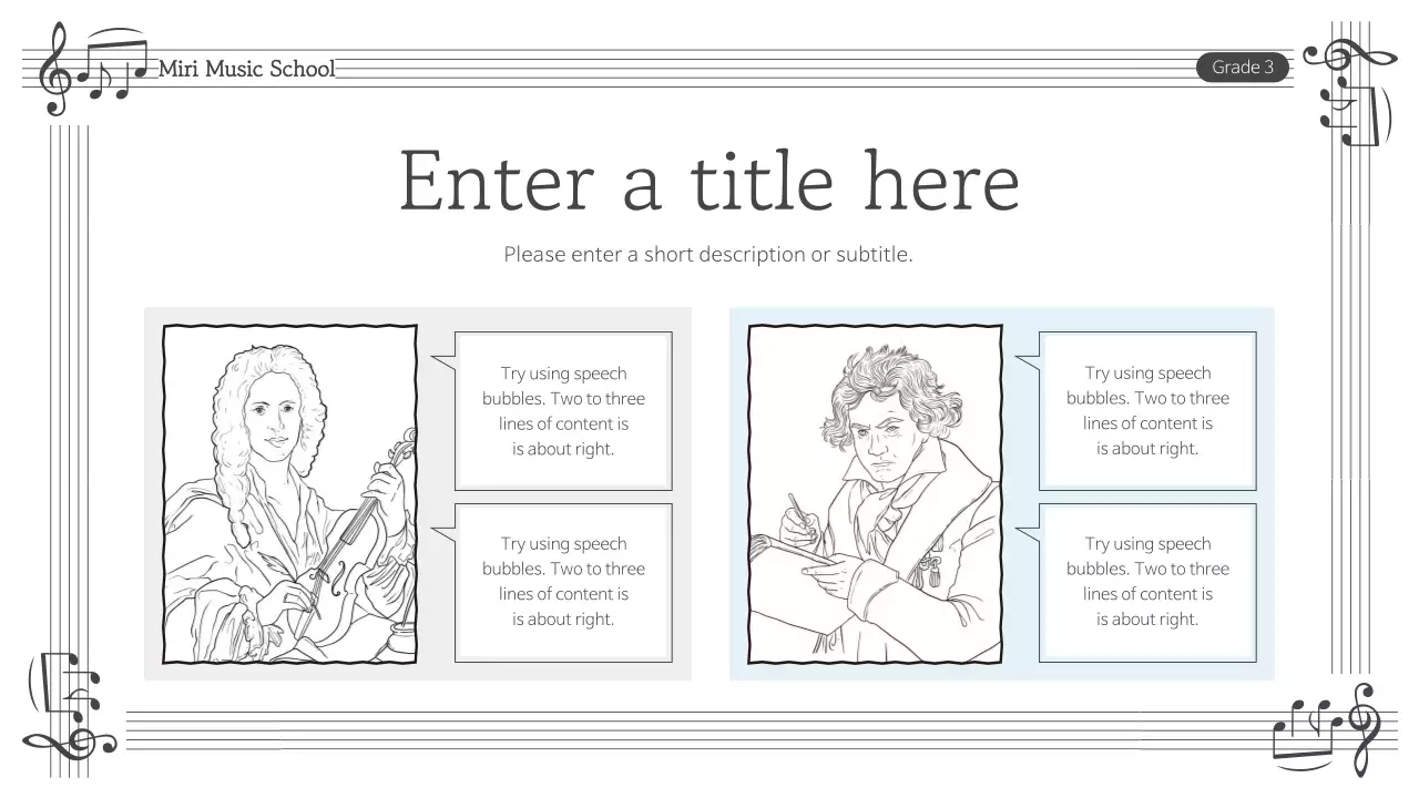 Grey Traditional Music Course Presentation