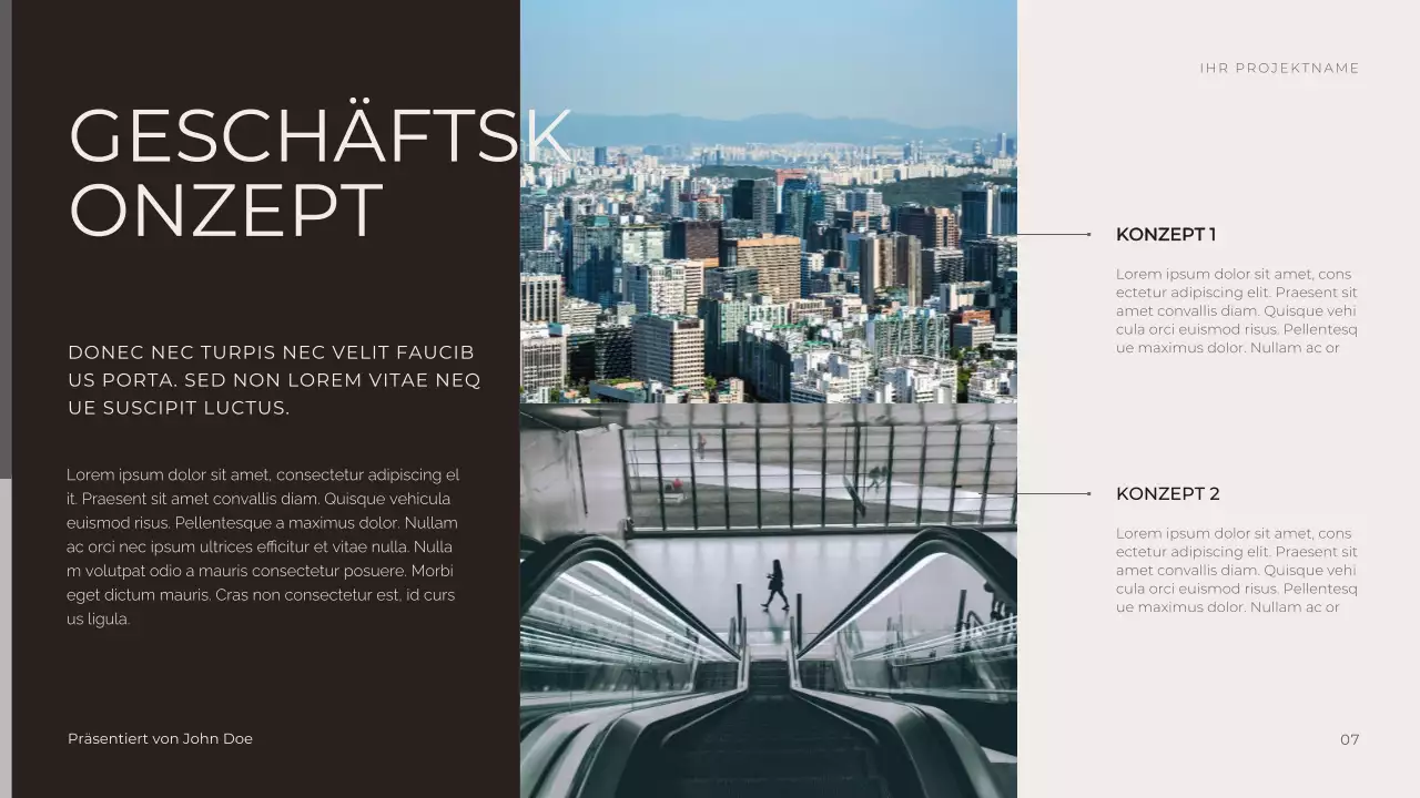 Neutraler Ton Geschäftspräsentation