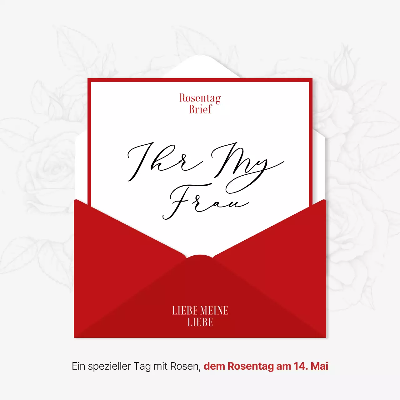 Förderung von Veranstaltungen zum Rosentag mit roten und weißen Trends