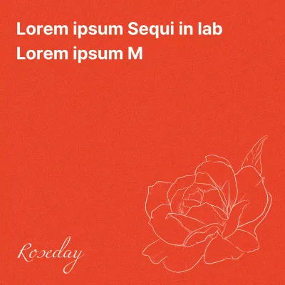 Promouvoir la Journée des roses avec de simples roses rouges