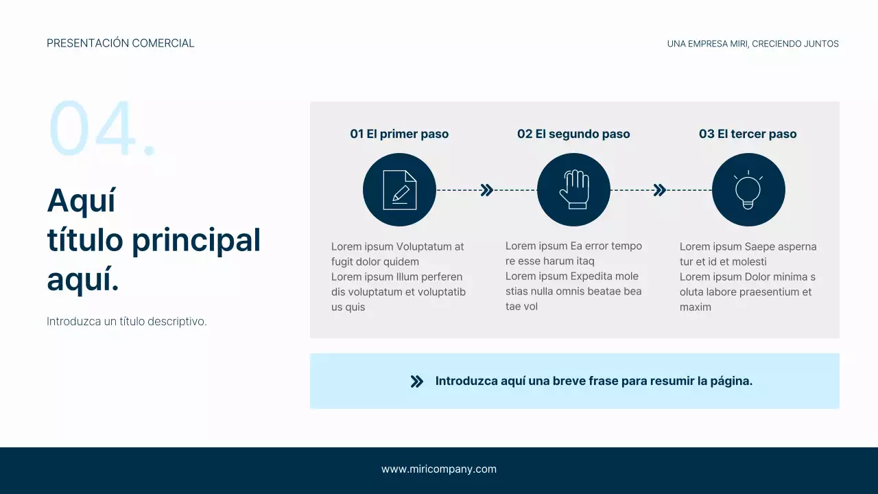 Un sencillo membrete en azul marino y azul claro para su empresa