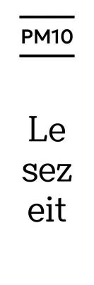 Gestaltung von vertikalen Schriften mit serifenlosen und serifenbetonten Schriftarten