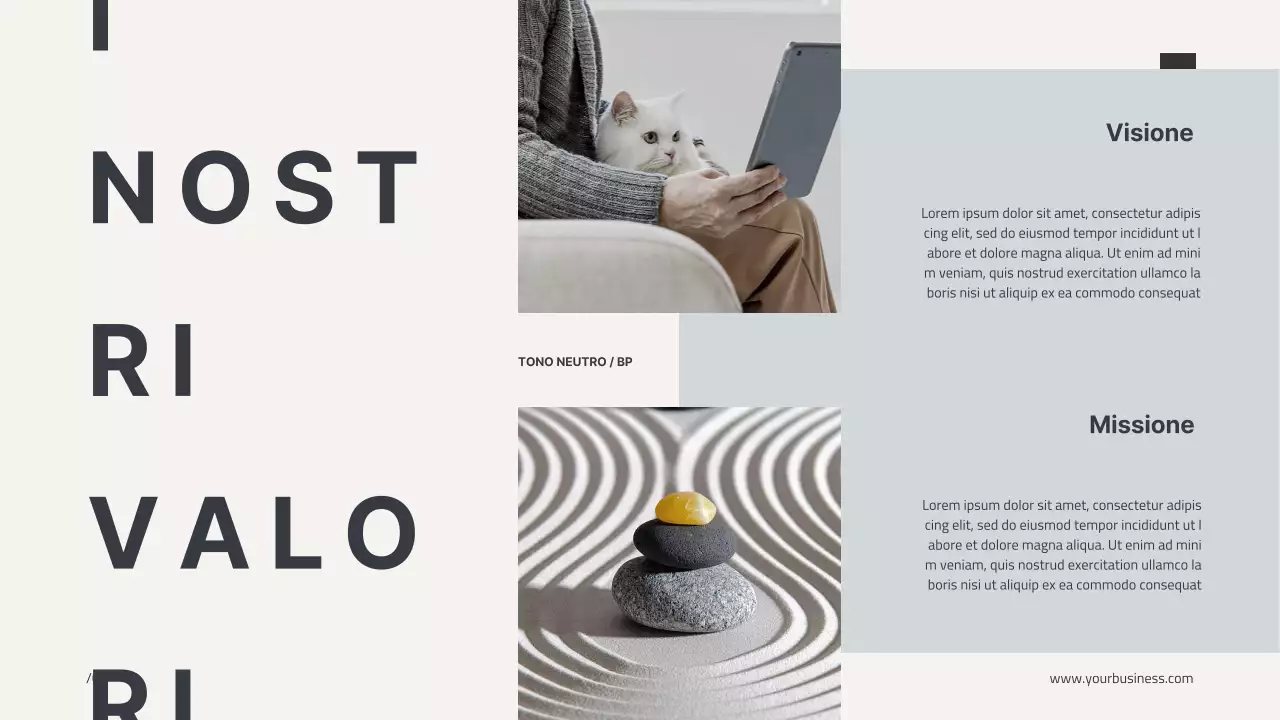 Beige Minimal Modern Profile Introduzione aziendale