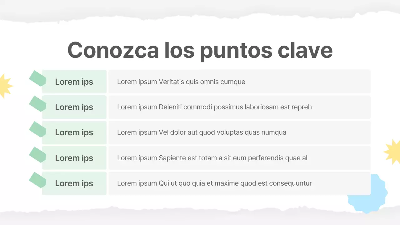 Material escolar básico en amarillo y verde